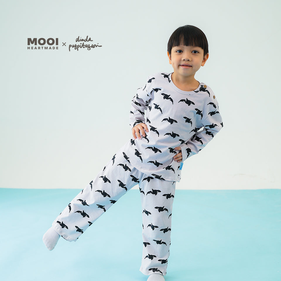 Mooi X Dinda Setelan Piyama Anak Nael Pajamas Set