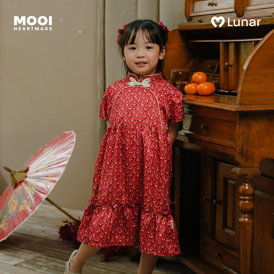 Mooi Dress Anak Perempuan Lunar Collection Huan Cheongsam Dress