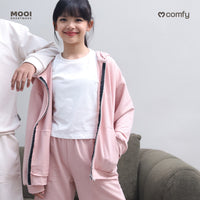 Mooi Comfy Teens Jacket Hoodie Lengan Panjang Teens