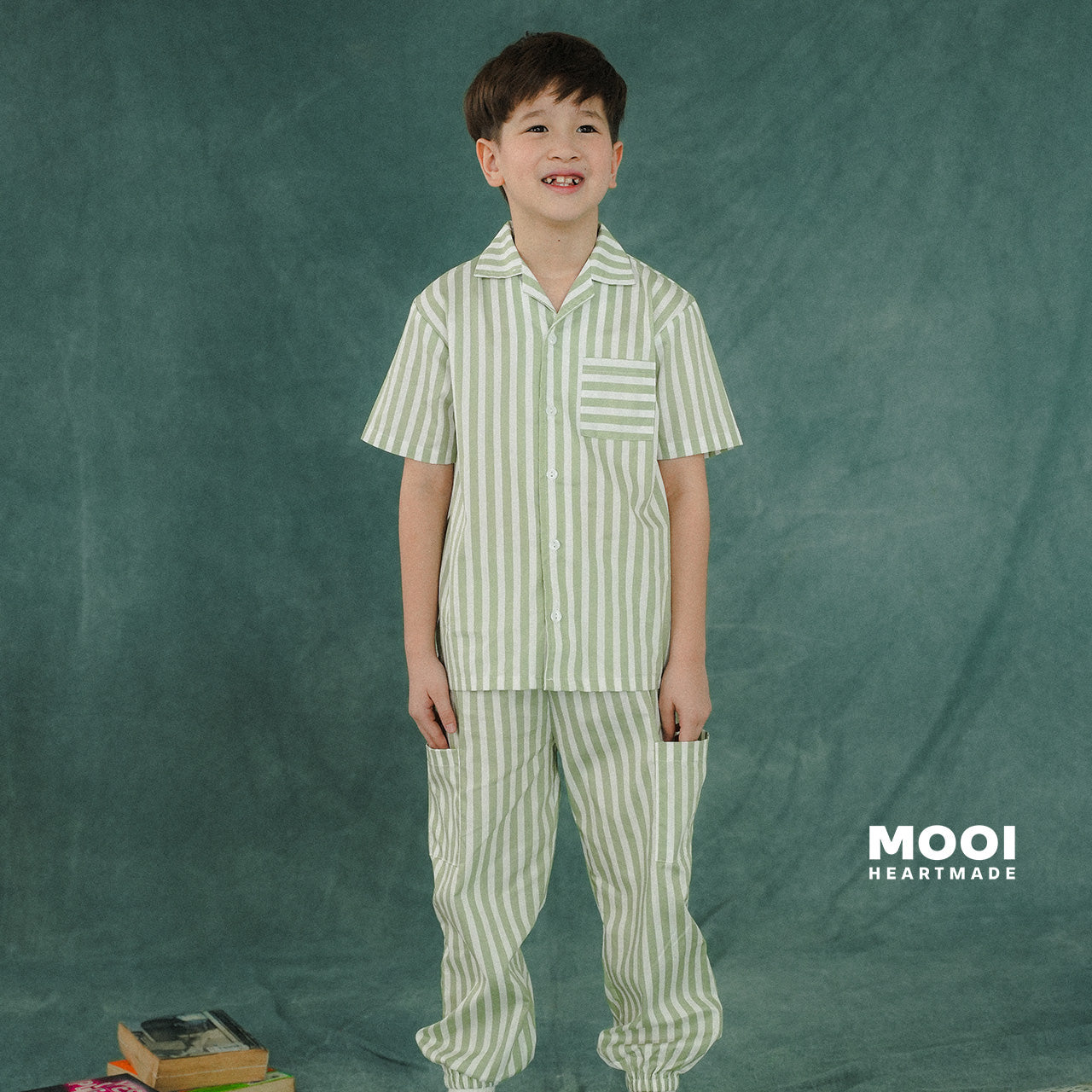 Mooi Kemeja Anak Laki-laki Arka Striped Shirt