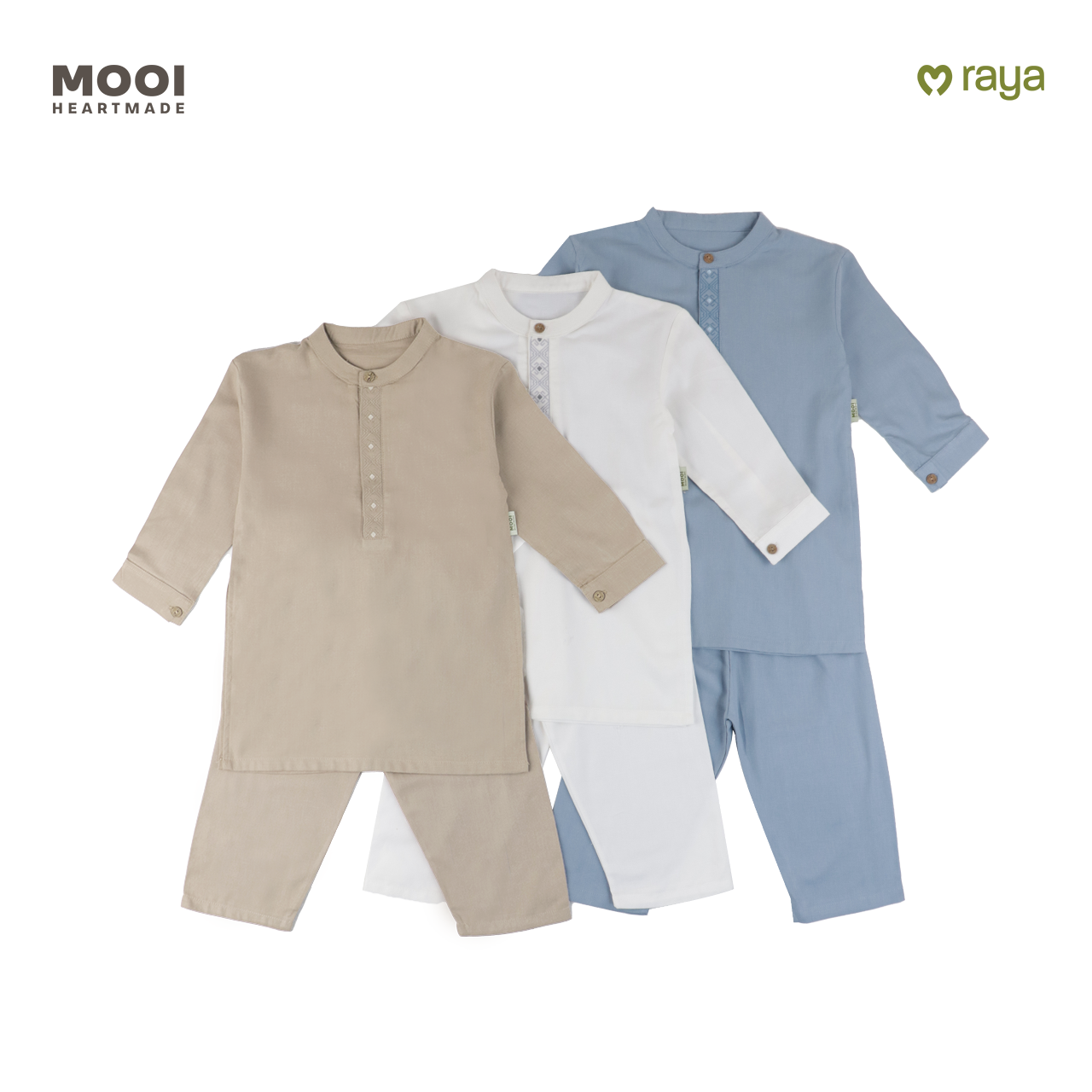Mooi Rais Koko Set Setelan Koko Anak Raya Collection
