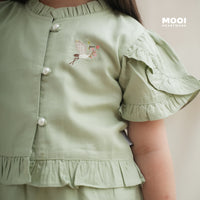 Mooi Setelan Anak Perempuan Fei Ruffle Set