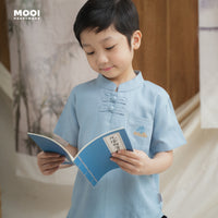 Mooi Kemeja Anak Laki-Laki Wang Pocket Shirt