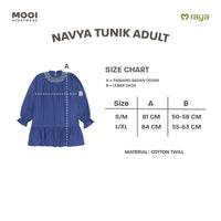 Mooi Tunik Wanita Atasan Wanita Raya Collection Navya Tunic