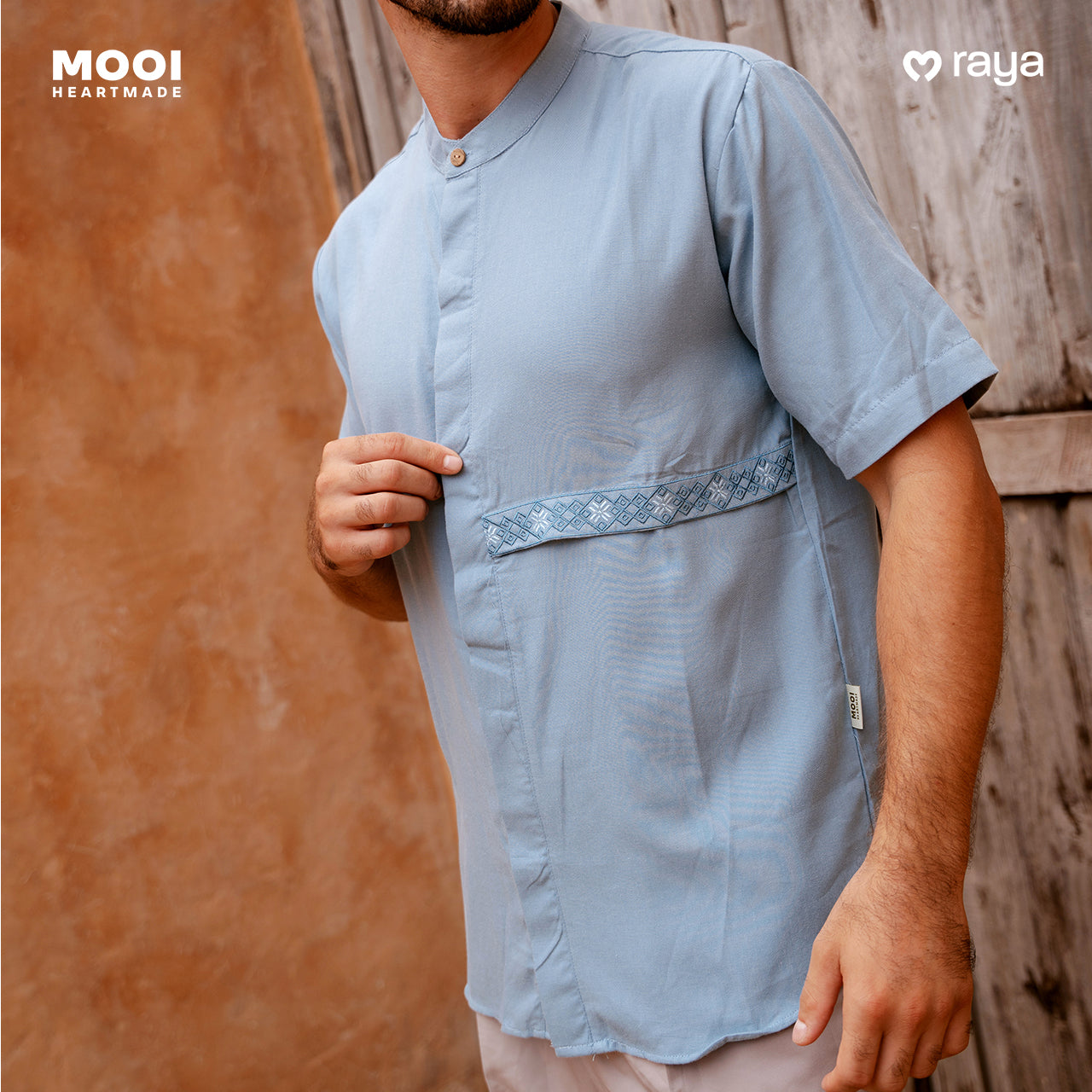 Mooi Atasan Pria Kemeja Pria Raya Collection Gaffi Koko