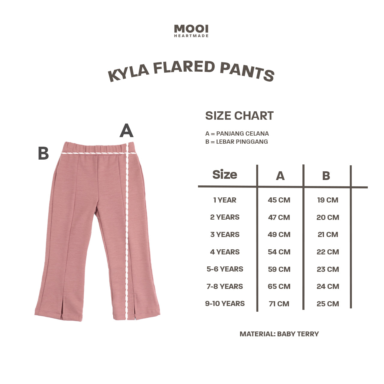 Mooi Celana Panjang Anak Perempuan Kyla Flared Pants
