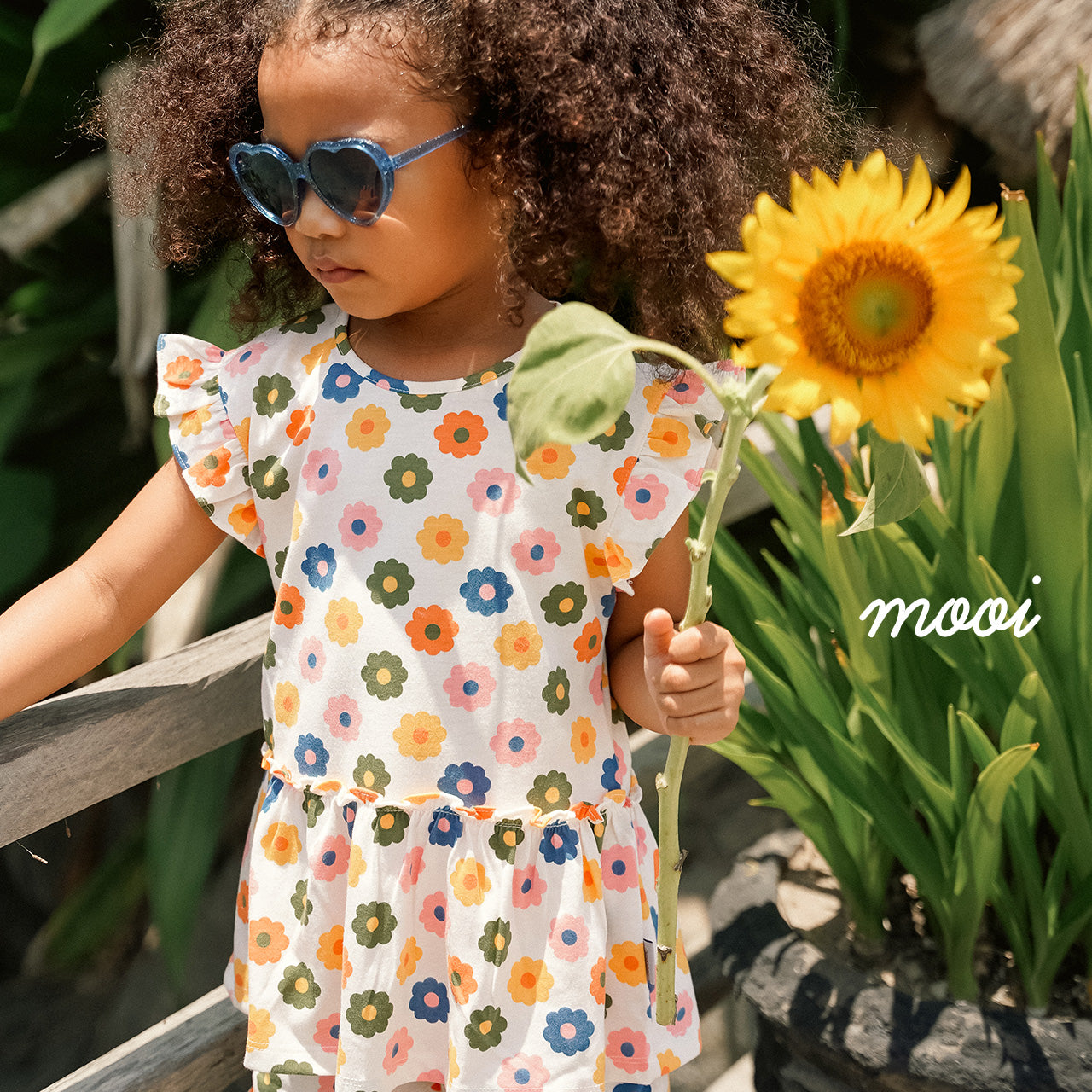 Mooi Atasan Anak Perempuan Minji Ruffle Top