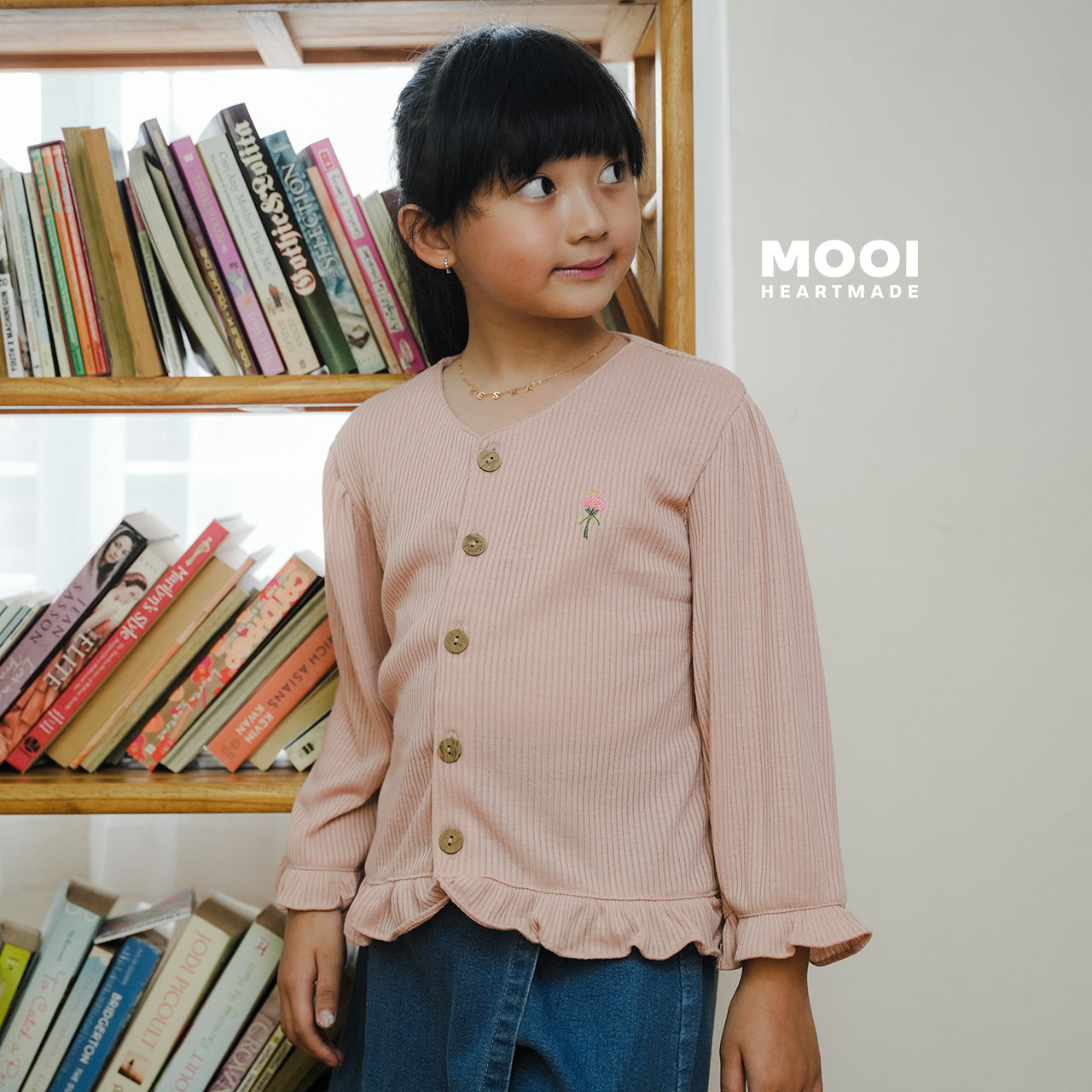 Mooi Cardigan Anak Sunny Rib Cardigan