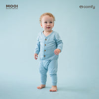 Mooi Setelan Panjang Bayi Comfy Baby Long Button Set
