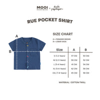Mooi X Dinda Puspitasari Kemeja Anak Laki-laki Rue Pocket Shirt