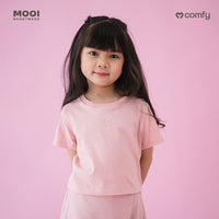 Mooi Kaos Anak Perempuan Comfy Girls Crop T-shirt