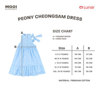 Mooi Dress Anak Perempuan Lunar Collection Peony Cheongsam Dress
