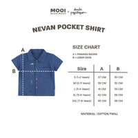 Mooi X Dinda Puspitasari Kemeja Anak Laki-laki Nevan Pocket Shirt