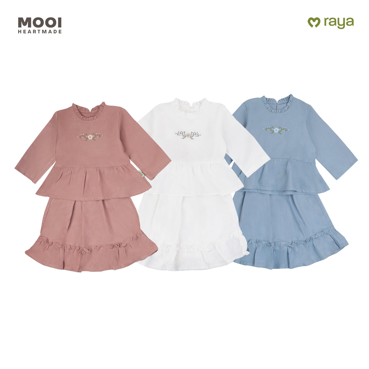 Mooi Setelan Anak Perempuan Raya Collection Ghina Tunik Set