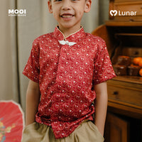 Mooi Kemeja Anak Laki-Laki Lunar Collection Zhen Cheongsam Shirt