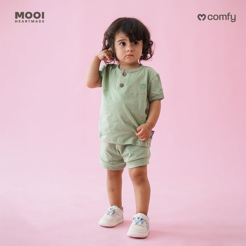 Mooi Setelan Bayi Comfy Baby Short Basic Set