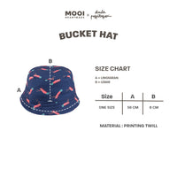 Mooi X Dinda Puspitasari Topi Anak Bucket Hat