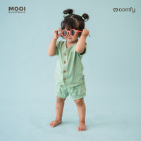 Mooi Setelan Pendek Bayi Comfy Baby Short Button Set