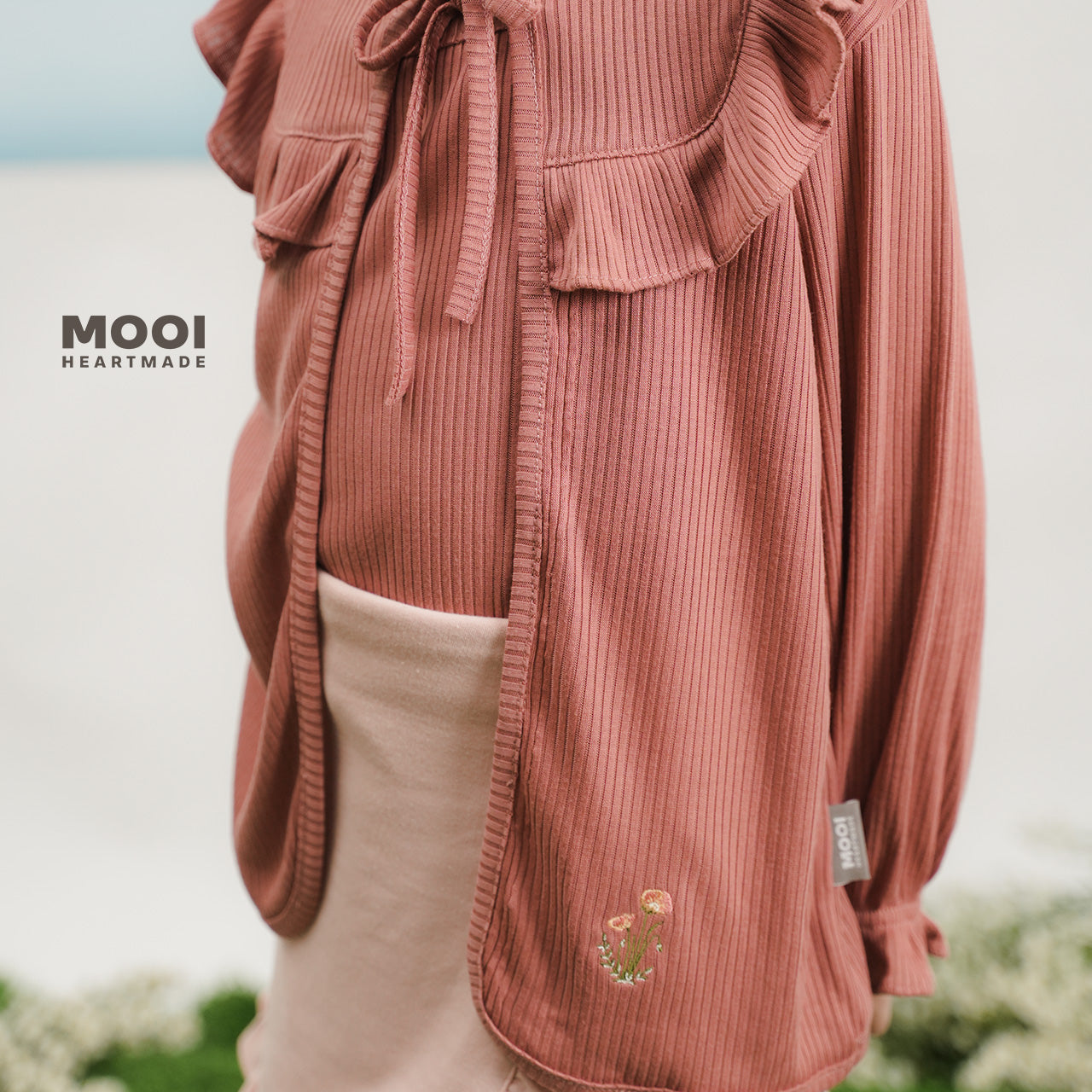 Mooi Cardigan Anak Two Pcs Rhea Rib Cardigan