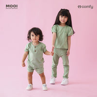 Mooi Setelan Bayi Comfy Baby Short Basic Set