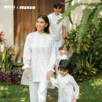 Mooi x Nussa Rarra Tunic Print Adult Tunik Wanita Atasan Wanita Raya Collection