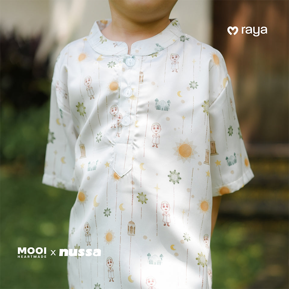 Mooi x Nussa Koko Set Print Setelan Koko Anak Raya Collection