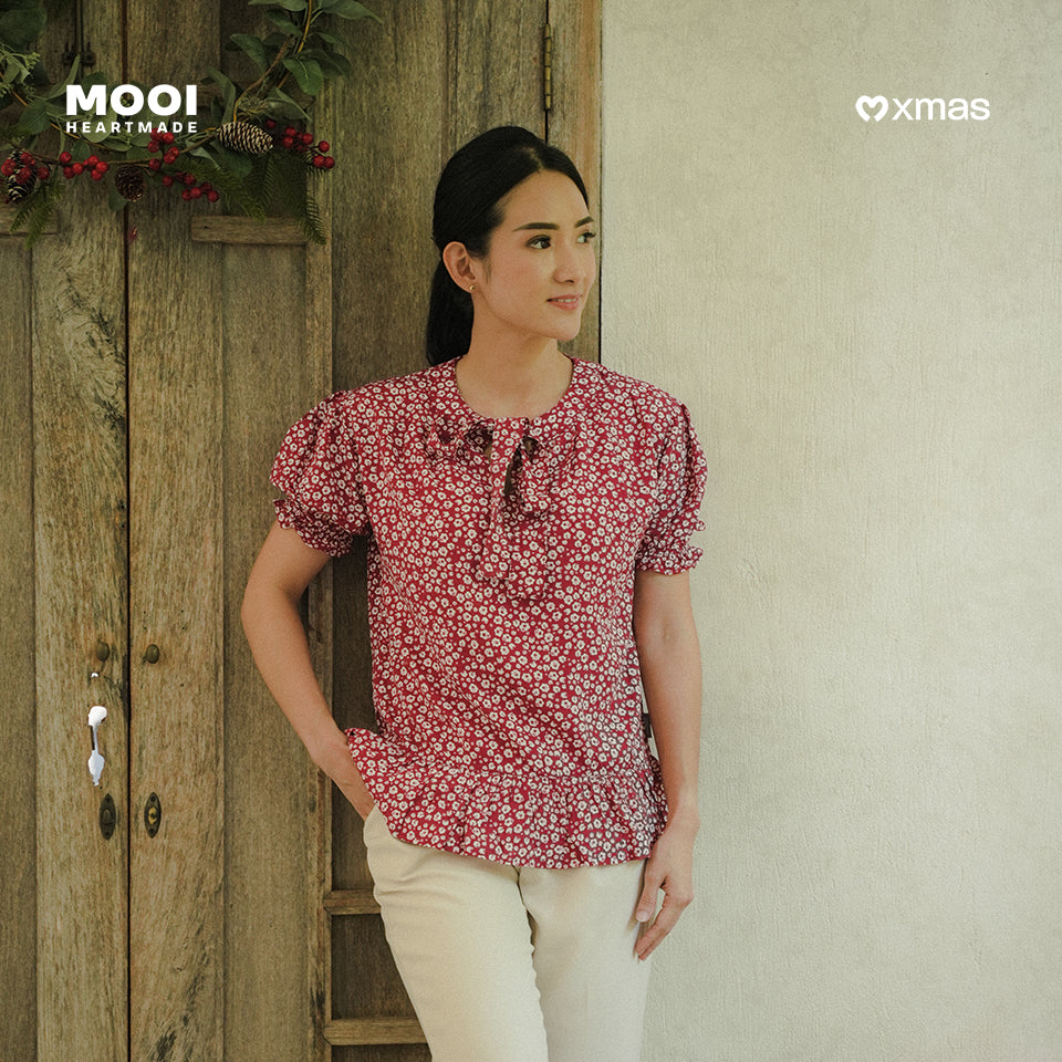 Mooi Atasan Dewasa Perempuan Christmas Collection Esme Top Adult
