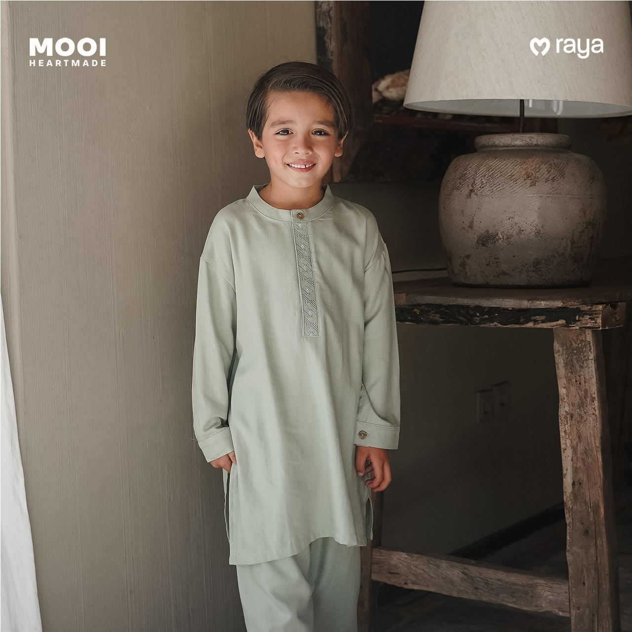 Mooi Rais Koko Set Setelan Koko Anak Raya Collection