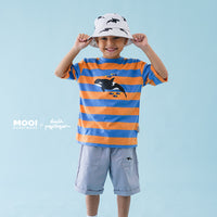 Mooi X Dinda Puspitasari Kaos Anak Unisex Zein Striped Tee