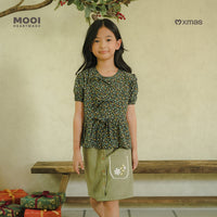 Mooi Atasan Anak Perempuan Christmas Collection Claire Top