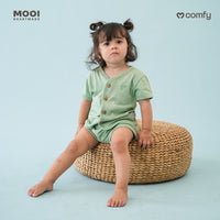 Mooi Setelan Pendek Bayi Comfy Baby Short Button Set