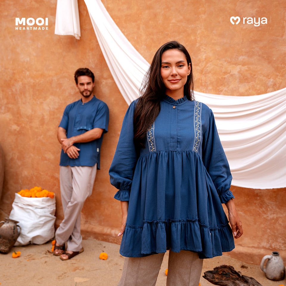 Mooi Tunik Wanita Atasan Wanita Raya Collection Elmira Tunic