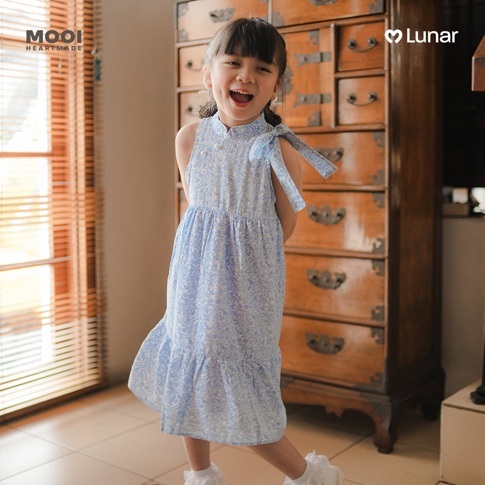 Mooi Dress Anak Perempuan Lunar Collection Peony Cheongsam Dress