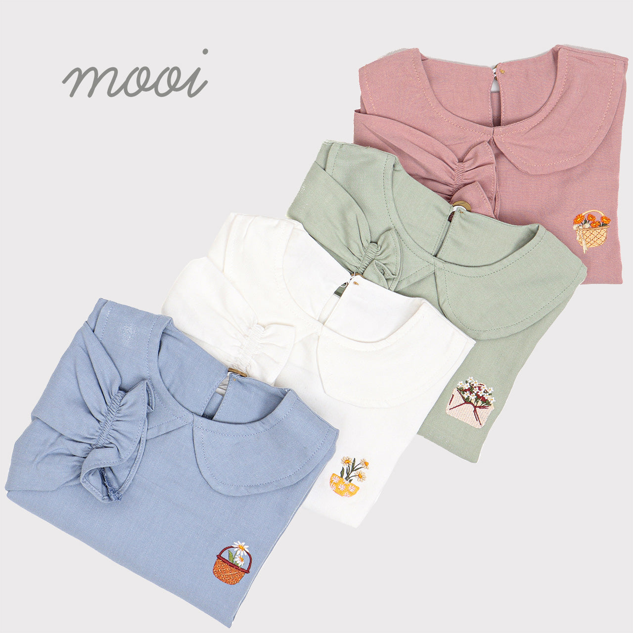 Mooi Atasan Anak Perempuan Ruby Shirt