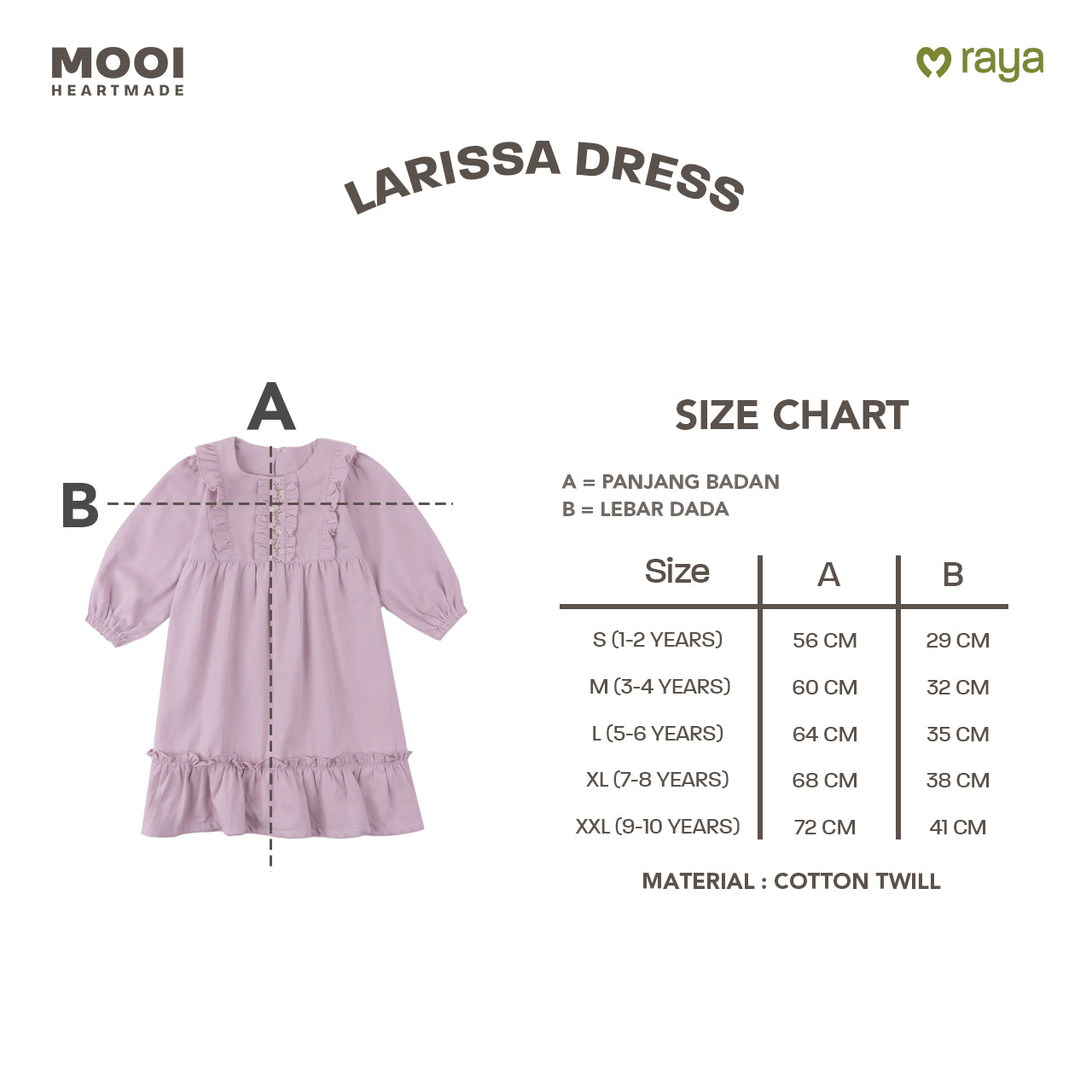 Mooi Dress Anak Gamis Anak Perempuan Larissa Dress