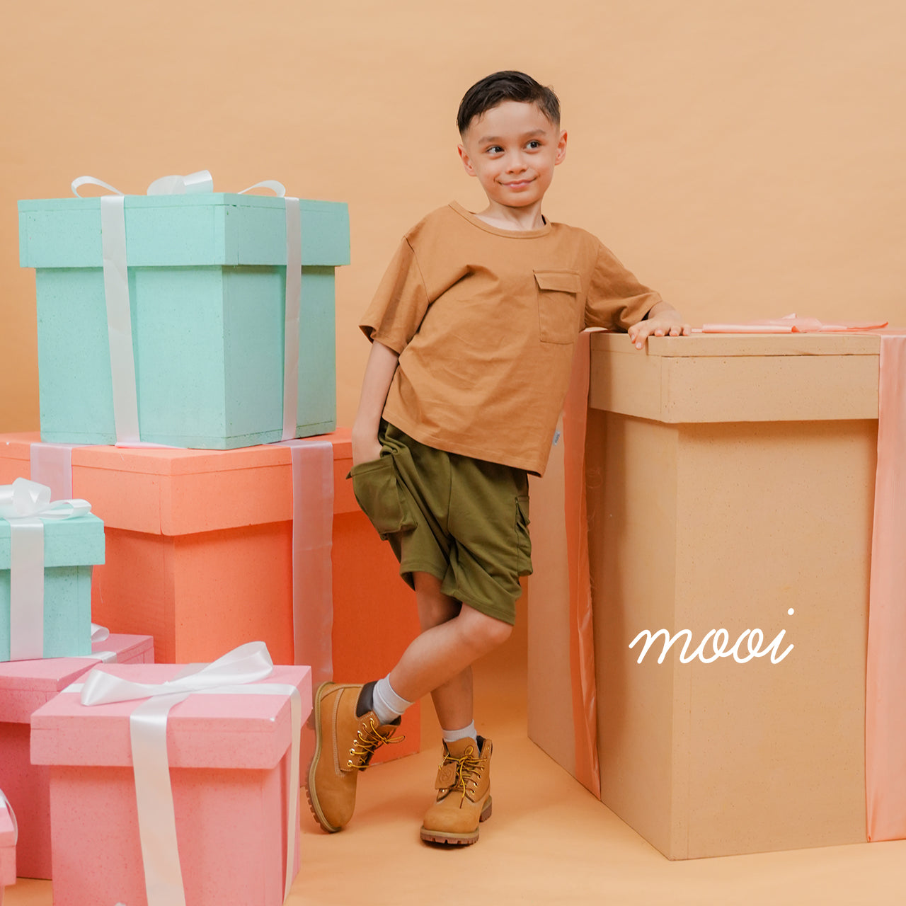 Mooi Celana Pendek Cargo Anak Aldo Short Cargo Pants