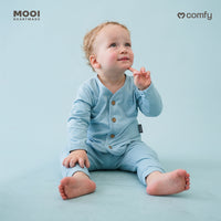Mooi Setelan Panjang Bayi Comfy Baby Long Button Set