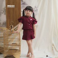 Mooi Setelan Anak Perempuan Fei Ruffle Set
