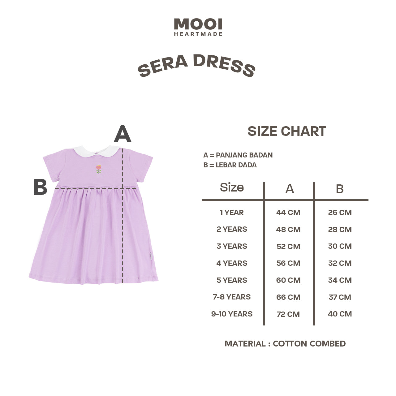 Mooi Dress Anak Perempuan Sera Dress