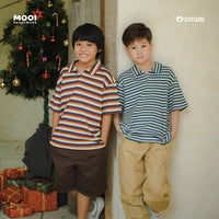 Mooi Kemeja Anak Laki - Laki Christmas Collection Gio Polo Shirt