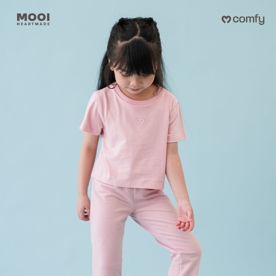 Mooi Kaos Anak Perempuan Comfy Girls Crop T-shirt