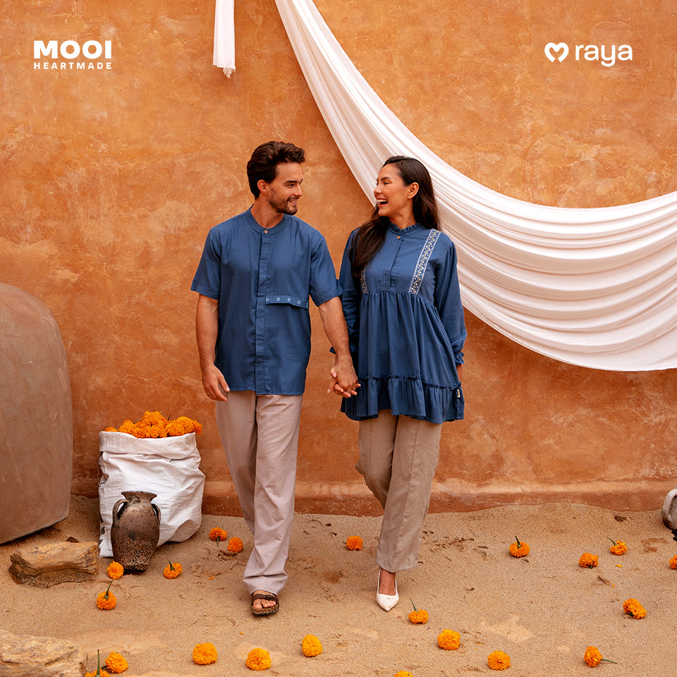 Mooi Tunik Wanita Atasan Wanita Raya Collection Elmira Tunic