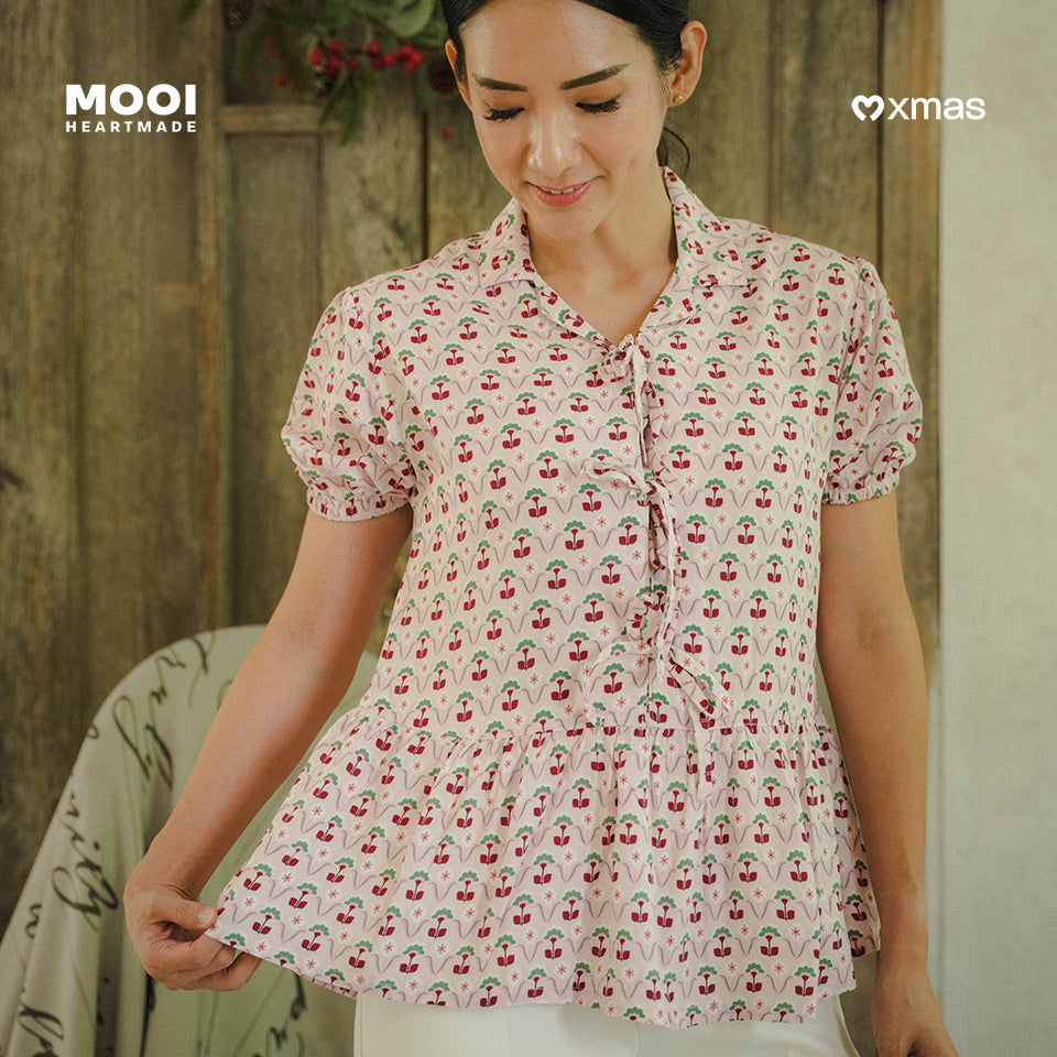 Mooi Atasan Dewasa Perempuan Christmas Collection Isabel Top Adult
