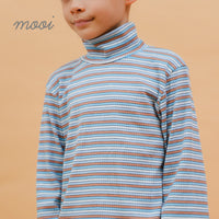 Mooi Atasan Anak Ren Turtle Neck Striped
