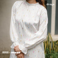 Mooi x Nussa Rarra Tunic Print Adult Tunik Wanita Atasan Wanita Raya Collection