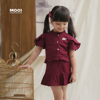 Mooi Setelan Anak Perempuan Fei Ruffle Set