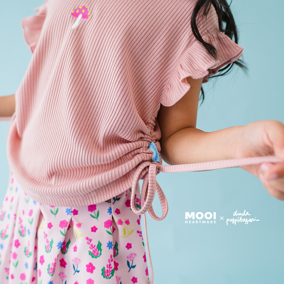 Mooi X Dinda Puspitasari Setelan Anak Perempuan Angel Set