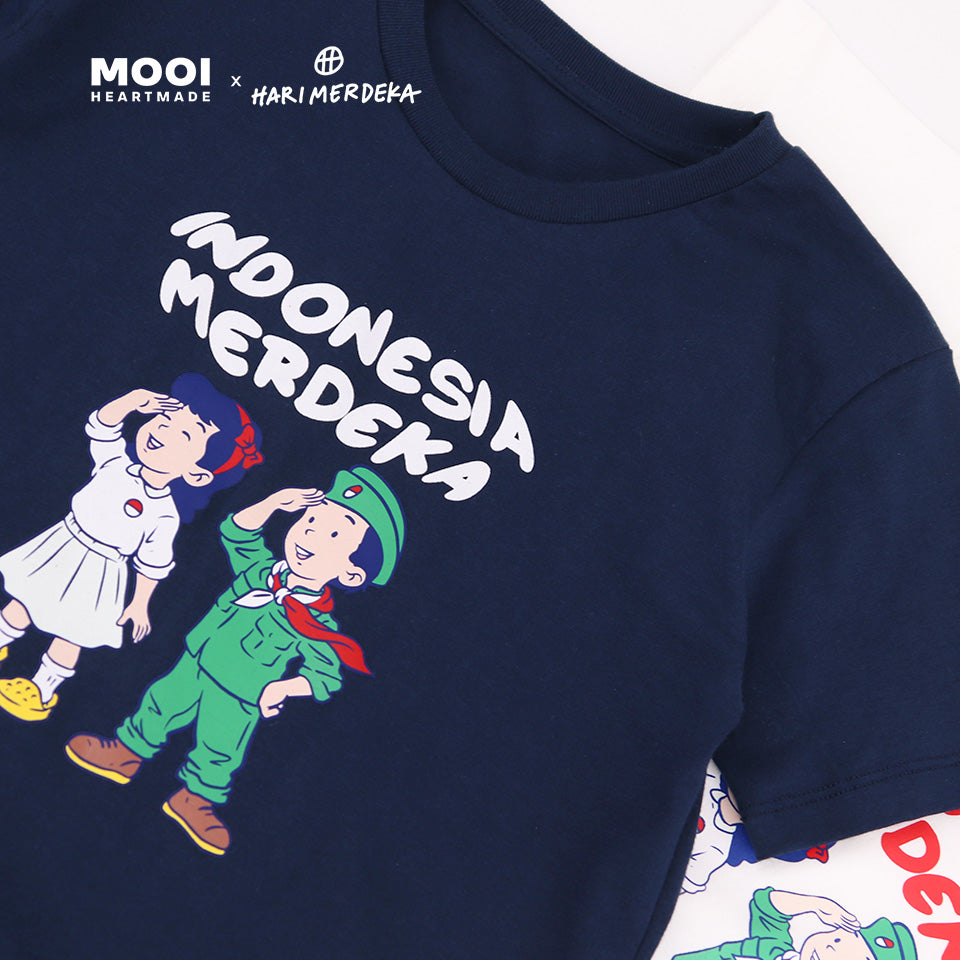 Mooi x Hari Merdeka Kaos Kemerdekaan Anak T-shirt Anak Indonesia Merdeka