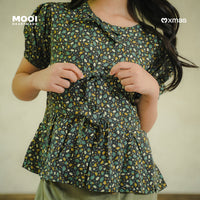Mooi Atasan Anak Perempuan Christmas Collection Claire Top