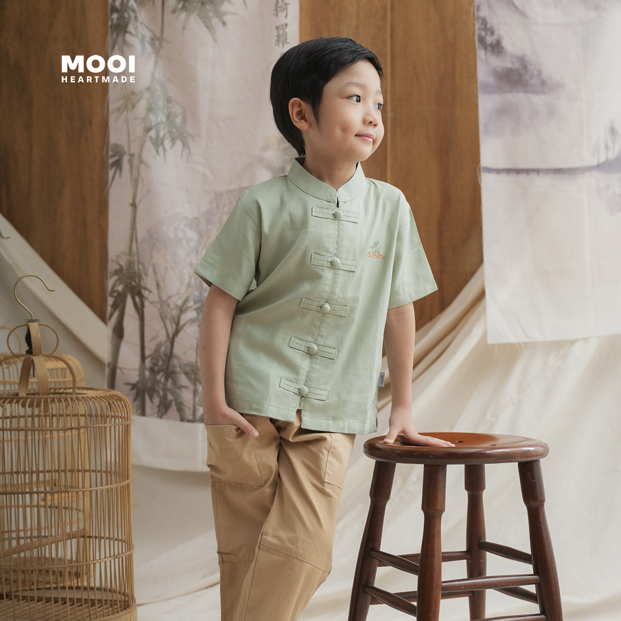 Mooi Kemeja Anak Laki-Laki Ming Shirt